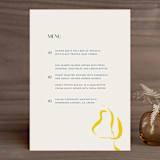 "Ophelia" - Menus in Golden by Mere Paper - Front