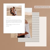 "Genevieve" - Menus in Cream by Sandra Picco Design - Back of Card Options