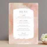 "Magic Hour" - Menus in Desert Rose by Hooray Creative - Front