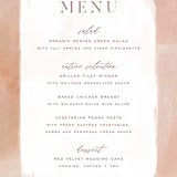 "Magic Hour" - Menus in Desert Rose by Hooray Creative - Detail