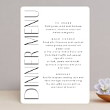 "Bold Union" - Menus in Cloud by Everett Paper Goods - Front