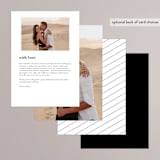 "Bold Union" - Menus in Cloud by Everett Paper Goods - Back of Card Options