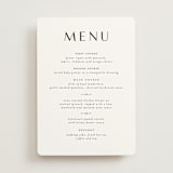 "Modern Classic Names" - Menus in Onyx by Emily Betts - Front