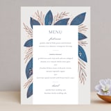 "Bouquet" - Menus in Cobalt by Jen Owens - Front