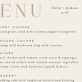 "Left Stack" - Menus in Vanilla by Alethea and Ruth - Detail