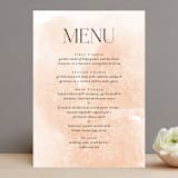 "Swept" - Menus in Blush by Snow and Ivy - Front