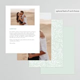"Fairy Forest" - Menus in Sage by Kristen Knechtel - Back of Card Options