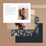 "Vintage Botanicals" - Menus in Sage by GeekInk Design - Back of Card Options