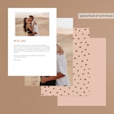 "Millennial" - Menus in Rose by Hooray Creative - Back of Card Options