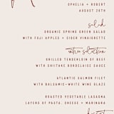 "Millennial" - Menus in Rose by Hooray Creative - Detail