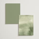 "Lovely" - Menus in Moss by Petra Kern - Back of Card Options