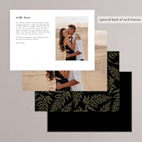 "Falling In Love" - Menus in Harvest by Susan Moyal - Back of Card Options