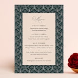 "Arched Pampas" - Menus in Basil by Kaydi Bishop - Front