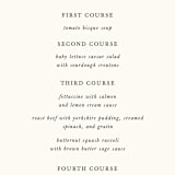 "Simple Elegance" - Menus in Onyx by Monika Konieczna - Detail