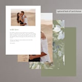 "Spring Dash" - Menus in Pewter by Grace Kreinbrink - Back of Card Options