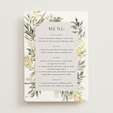 "mimosa" - Menus in Dandelion by Everett Paper Goods - Front
