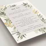 "mimosa" - Menus in Dandelion by Everett Paper Goods - Detail