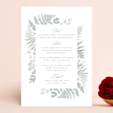 "Gilded Woodland" - Menus in Fern by Kristie Kern - Front