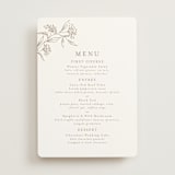 "Monogrammed" - Menus in Taupe by Chris Griffith - Front