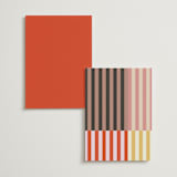 "Quilted Grid" - Menus in Petal by Morgan Kendall - Back of Card Options