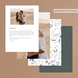 "Violet Cascade" - Menus in Violet by Nicoletta Savod - Back of Card Options