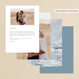 "Water's Edge" - Menus in Cloud by Nicoletta Savod - Back of Card Options