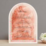 "Moroccan Jewel" - Menus in Sepia Sunset by Zhay Smith - Front