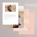"Marbled Arch" - Menus in Peach by Anna Elder - Back of Card Options