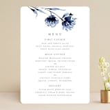 "A Wedding Watercolor" - Menus in Cornflower by Chris Griffith - Front
