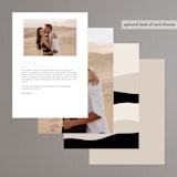 "Modernline" - Menus in Cotton by April Astudillo - Back of Card Options