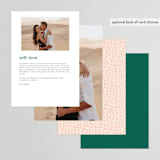 "Bold Type" - Menus in Parrot by Owl and Toad - Back of Card Options