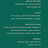 "Bold Type" - Menus in Parrot by Owl and Toad - Detail
