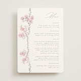 "butter blossoms" - Menus in Posie by Phrosné Barwood - Front