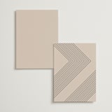 "Picturesque" - Menus in Linen by Christie Garcia - Back of Card Options