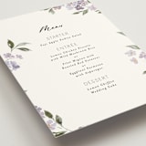 "Sweeping Vine" - Menus in Periwinkle by Itsy Belle Studio - Detail
