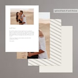 "Tandem" - Menus in Buttercream by Jessica Williams - Back of Card Options