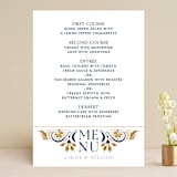 "modern folk" - Menus in Blush by GeekInk Design - Front