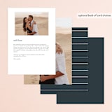 "Modern Vintage" - Menus in Jade by Emily Betts - Back of Card Options