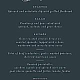"Modern Vintage" - Menus in Jade by Emily Betts - Detail