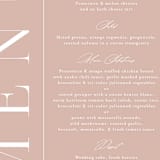 "Mystique" - Menus in Linen by Ashley Rosenbaum - Detail