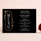"Vintage Print" - Menus in Licorice by GeekInk Design - Front