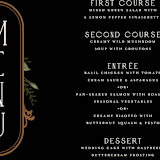 "Vintage Print" - Menus in Licorice by GeekInk Design - Detail