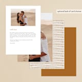 "Timeless" - Menus in Terracotta by Jen Owens - Back of Card Options