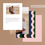 "modern tropics" - Menus in Blush by Baumbirdy - Back of Card Options