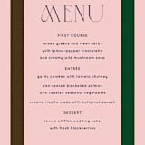 "modern tropics" - Menus in Blush by Baumbirdy - Detail