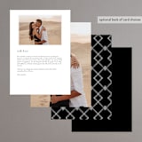 "Modern Type" - Menus in Moon by Heather Cairl - Back of Card Options