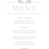 "Modern Crest" - Menus in Sea by Kristen Smith - Detail