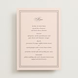 "Story Line" - Menus in Petal by Kimberly FitzSimons - Front