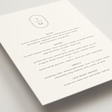 "Picture Perfect" - Menus in Opal by Jennifer Postorino - Detail
