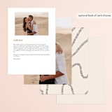 "Wavy" - Menus in Jet by Jen Owens - Back of Card Options